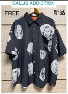 GALLIS ADDICTION 転写プリントシャツ　新品FREE