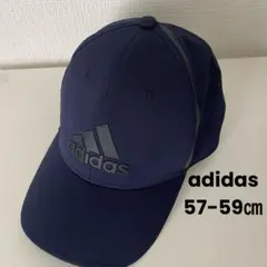 【美品】adidas アディダス 帽子 キャップ メンズ ネイビー
