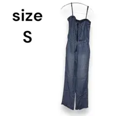 【美品】アルマーニエクスチェンジ デニム サロペット Sサイズ