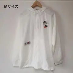 Mサイズ ナイキ レトロジャケット パーカー プルオーバー オフホワイト
