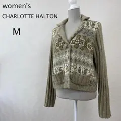 CHARLOTTE HALTON レディース ニット カーディガン 長袖 冬