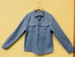 シャツ　ジャケット　アウター　青