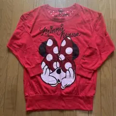 ミニー トレーナー　ディズニー　赤