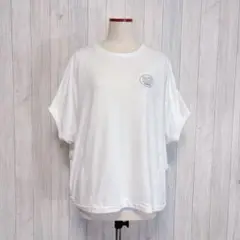 【RODEOCROWNS】半袖 トップス カットソー ゆったりカジュアル オフ白