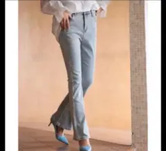 SAISON DE PAPILLON フレアシルエットデニムパンツ
