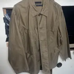 ブラウン コットン ミリタリージャケット