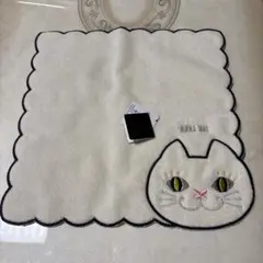 【新品未使用タグ付】❤︎ANNA SUI❤︎タオルハンカチ 猫ちゃん
