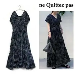 ne Quittez pas コットンボイルドットワンピース