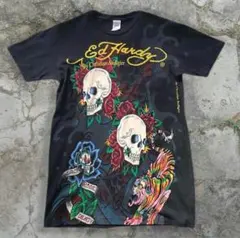 Ed hardy　スカルロック　Tシャツ　S