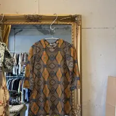 -＠　GEORGES RECH　ジョルジュレッシュ　総柄　ブラウス シャツ