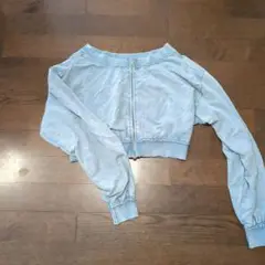 完売品 カスタネ ショート丈ダブルジップスェット