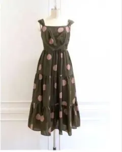 her lip to Polka Dot Open Back Dress