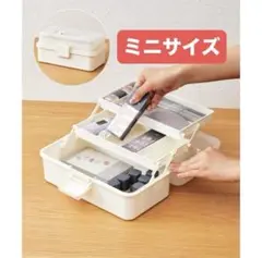 【新品未使用】スリーコインズ　ツールボックスミニ　3coinsアイボリー