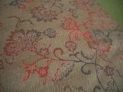 未使用正絹着物生地花柄　140㎝　着物リメイクハンドメイド材料