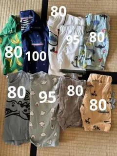 子供服セット売り夏服ズボン男の子80