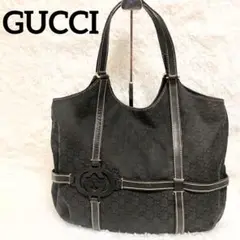 良品 GUCCI グッチ トートバッグ ワンショルダー ショルダーバッグ gg