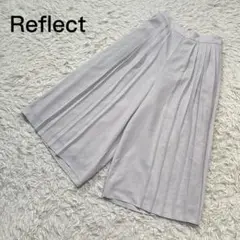 リフレクト キュロットパンツ グレー プリーツ ウエストゴム(一部分)1479
