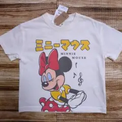 新品 未使用 リトシー ミニー 夏 半袖 Tシャツ 女の子 白色 90