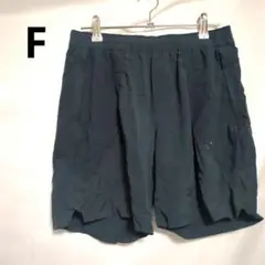 ショートパンツ　短パン　メッシュ　ネイビー 　紺色　F　海外　US古着