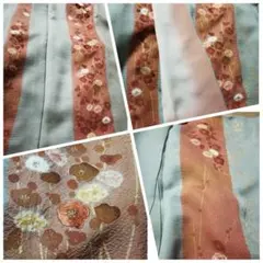 絞り 金彩 刺繍 縮緬絵羽小紋 お値下げ