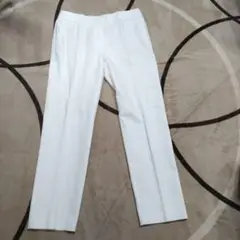 デミルクスビームス パンツ ホワイト　テーバードパンツ　38