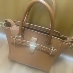 ハンドバッグ キャメル