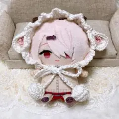 10㎝ ちびぐるみ　にじぱぺっと　にじぱぺ　ぬい服　ひつじボンネット