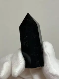 モリオンポイント　原石　漆黒