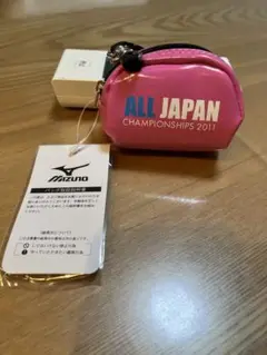 Mizuno ピンク 小型ポーチ 卓球ボールケース、2011年全日本選手権