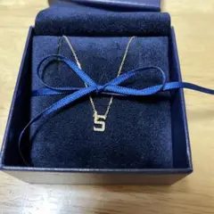AHKAH イニシャルネックレス S 美品