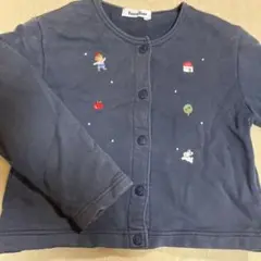 美品　ファミリア　カーディガン　110 紺