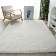 カーペットラグ 洗える ラグマット 滑り止め ふわっと(100x160cm無地)