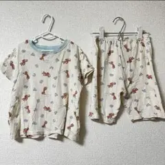 美品　おさるのジョージ　セットアップ　100cm パジャマ　夏服　半袖