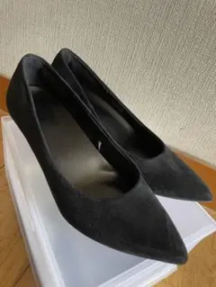 ユニクロ　パンプス　ブラック　24.5cm