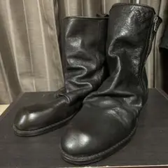 エンポリオアルマーニ EMPORIO ARMANI サイドジップブーツ 焦げ茶