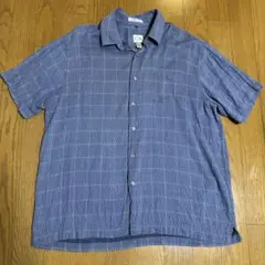 90年代　レーヨンオープンカラー　半袖シャツ　ジェフリービーン　ヴィンテージ