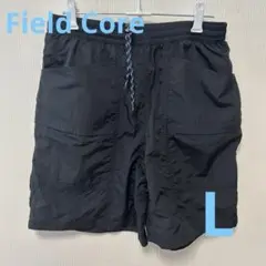 撥水ショートパンツ ワークマン 黒 ブラック ウエストゴム＆紐 ポケット
