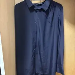 UNIQLO ネイビー 長袖シャツ　美品