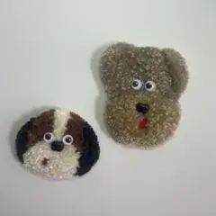 パンチニードル　犬　マグネット