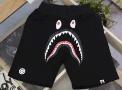 BAPE シャークデザイン ブラック ショートパンツ エイプ L