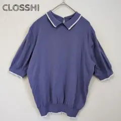 CLOSSHI 半袖 ポロシャツ バイカラー