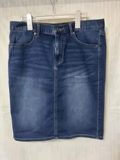 [新品]ダークブルー デニム タイトスカート
