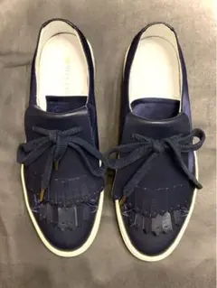 ブルーレーベルクレストブリッジ ベロ付きスニーカー