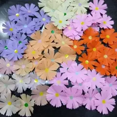 折り紙花飾りコスモス６２枚