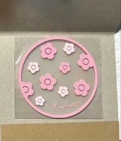 マリークワント MARY QUANT クリアラバーコースター デザインD