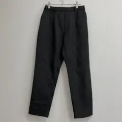 【美品】ゆったり Lサイズ 黒 スラックス センタープレス パンツ レディース