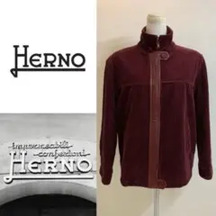 HERNO VINTAGE 80s ITALY製 コーデュロイジップブルゾン