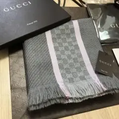 GUCCIマフラー ピンクマフラー グッチ マフラー ピンク レディース