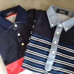 【Rinald】 メンズ　半袖ポロシャツ　　　　　　2枚セット　Lサイズ