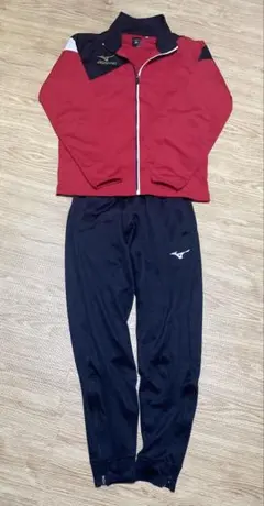 Mizuno 赤黒 ジャージ上下セット MORELIA